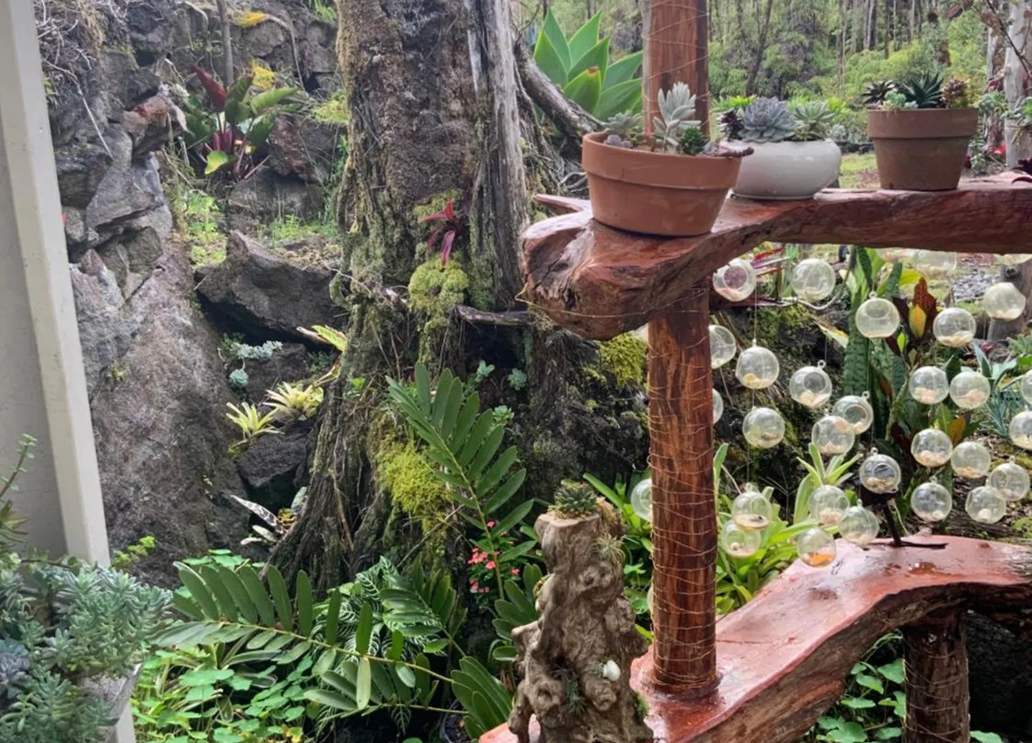 Exotic Garden Cottage At Amazing Volcano Fissure Mountain View Landhuis