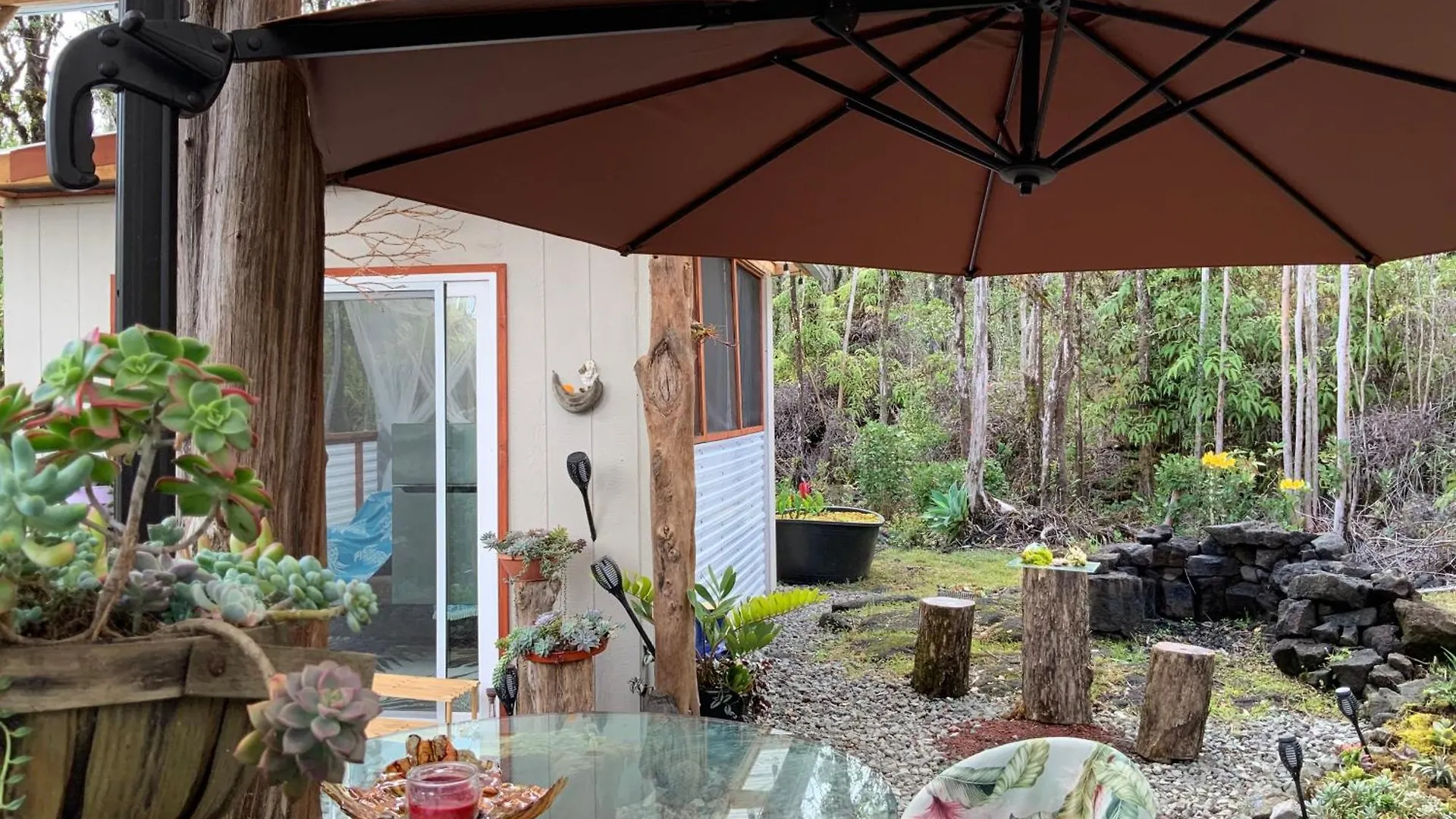 Exotic Garden Cottage At Amazing Volcano Fissure 芒廷维尤 美国